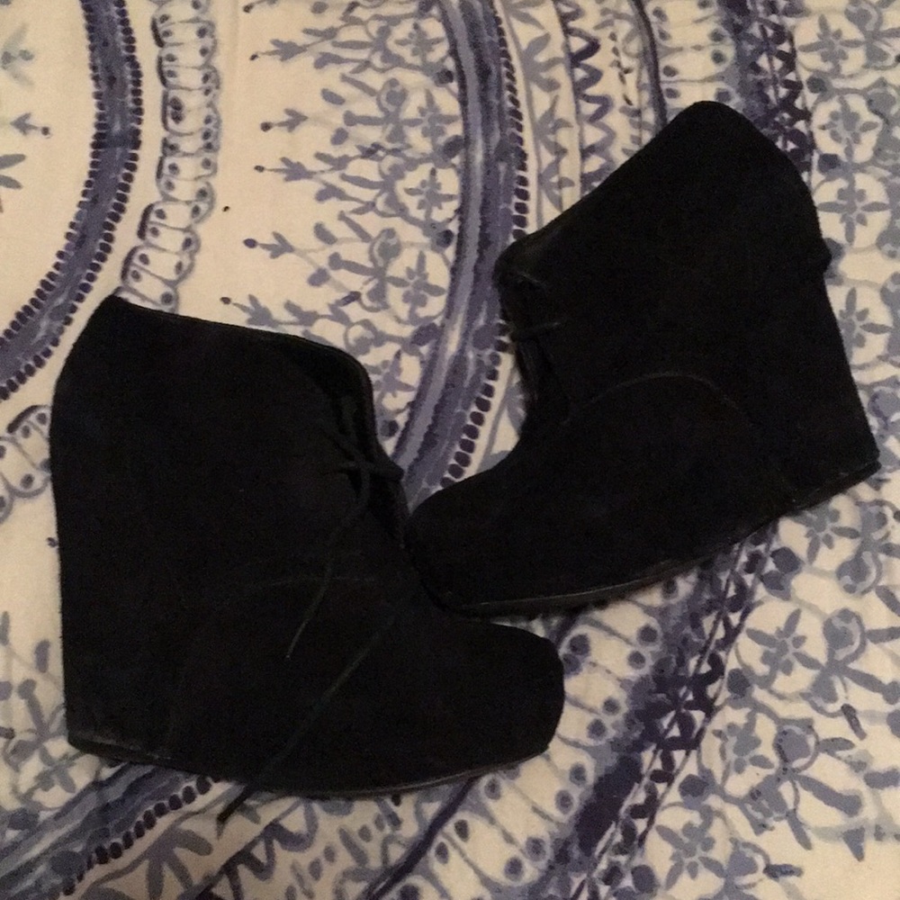 Suede Steve Madden Wedge Booties